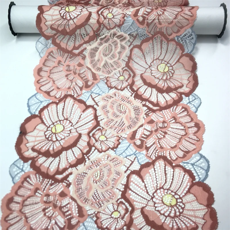 꽃 레이스 원단 의류 DIY 바늘 작업 하이 퀄리티, 스판덱스 레이스 트림, 바..