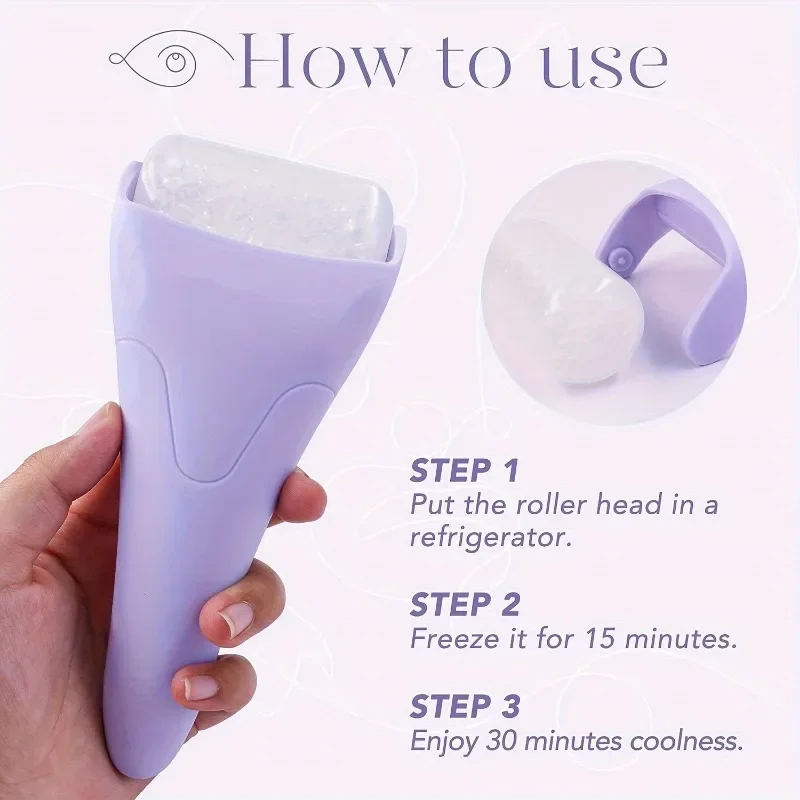 Deluxe Ice Roller for Face and Eyes - Puffiness Reducer & Skin Tightening Massager, Perfect Gift for Women