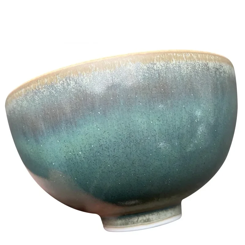 500g Ceramic Medium Temperature Glaze Crystalline Wire Drawing Kiln Change Bluish Green Art Glaze Handmade DIY Pottery Material