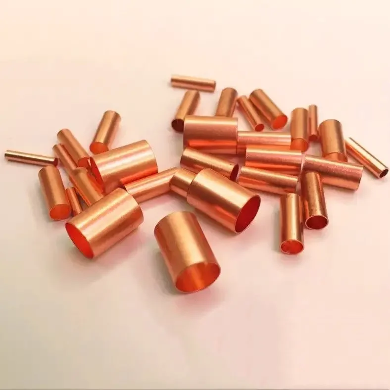 GT Small Copper Wire Connector Tubes-Purple Copper Joining Tubes for Electrical Terminals