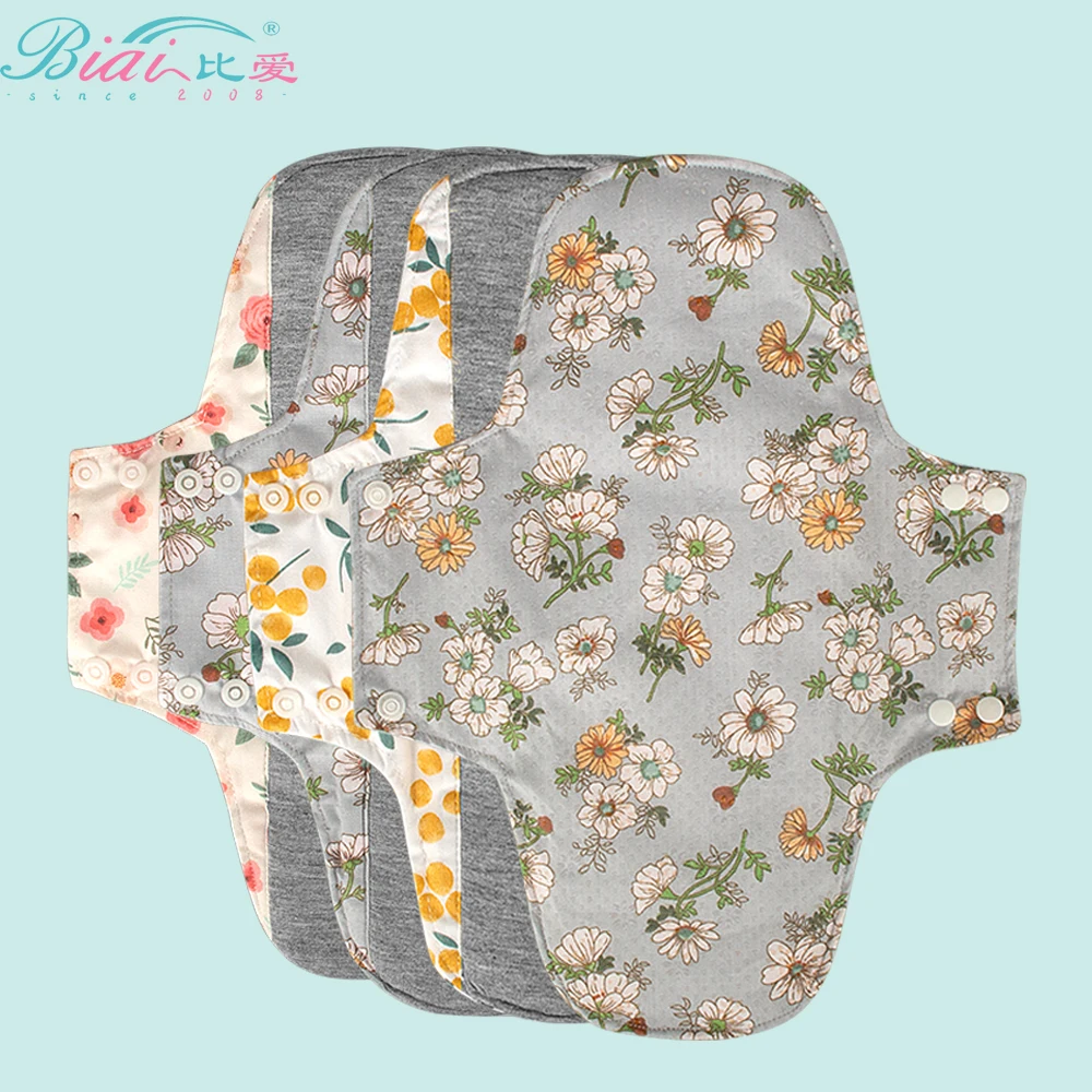 

BIAI Large Size Female Nursing Pad Naturally Cloth Menstrual Pad Breathable Graphene Sanitary Pads Panty Liner For Women 22*28CM