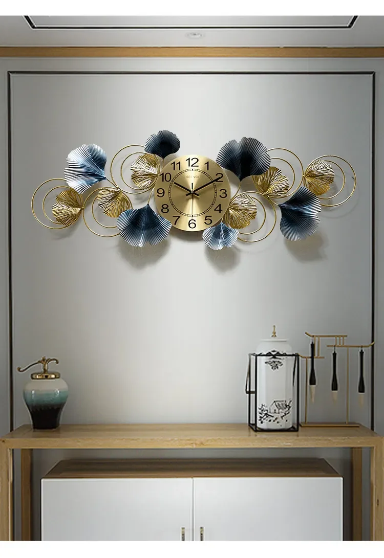 

Big Metal Wall Clock Modern Design Home Iron Frame Wall Watch Retro Iron Wall Clock Home Decal Large Bedroom Home Decore