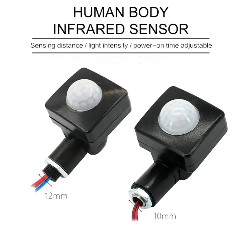 

Mini Human Body Infrared Sensor Ultra-thin Infrared Body Motion Sensor Switch LED Flood Light PIR Motion Sensor Adjustable