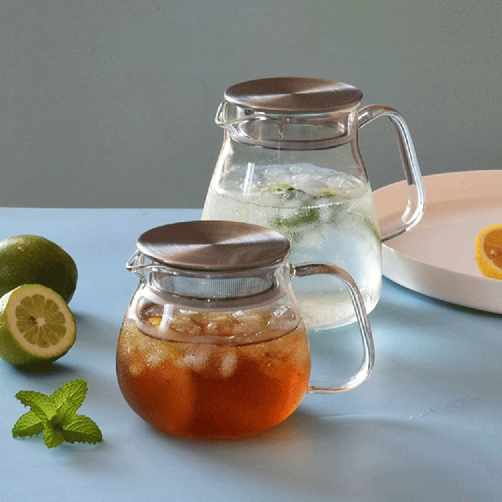 Teapot With Infuser Thickened Glass Heated Resistant Tea Pot 500ML  800ML Filtering Tea Separation Kettle Tea Coffee Maker