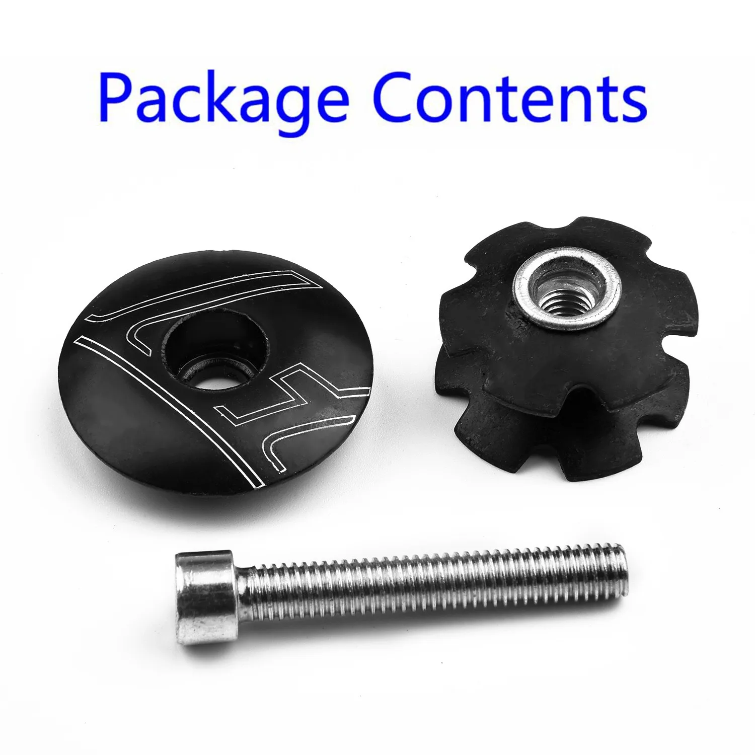 

31.5mm Cap Nut&Top Set 35mm Bicycle Bike Black For 1-1/8\\\\\\\" Fork Front Headset Tube Best High Quality Practical