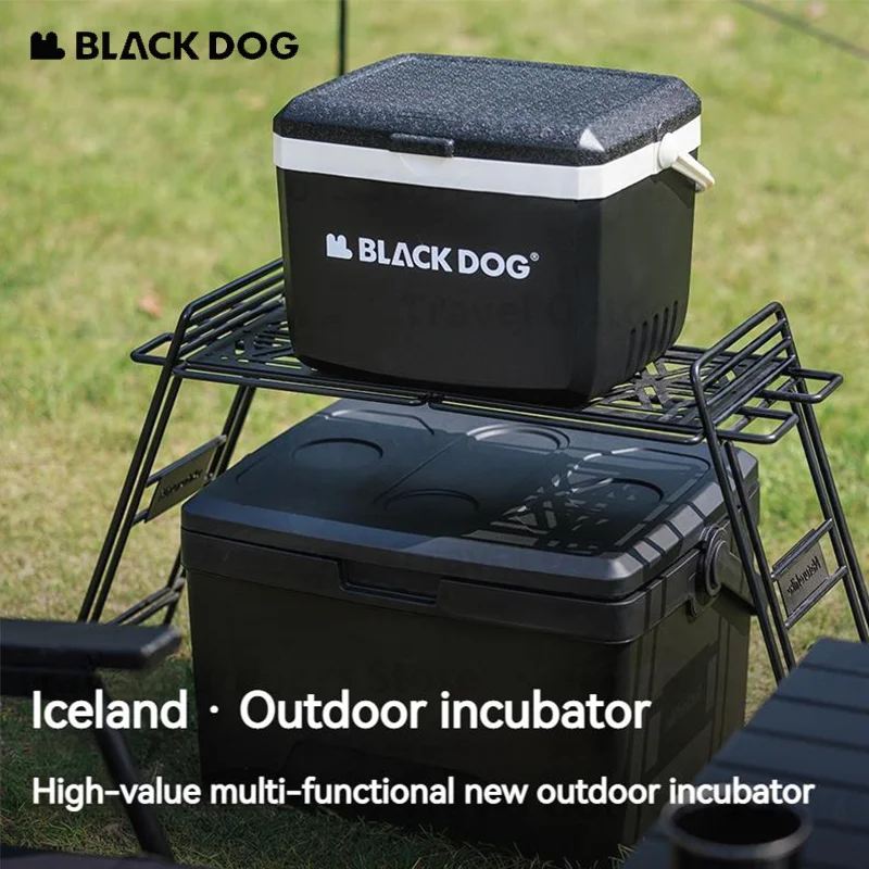 Naturehike BLACKDOG Camping Ice Box 5L/13L/25L Outdoor Large Capacity Mobile Thermal Cooler Box Fishing Incubator Car PP Bucket