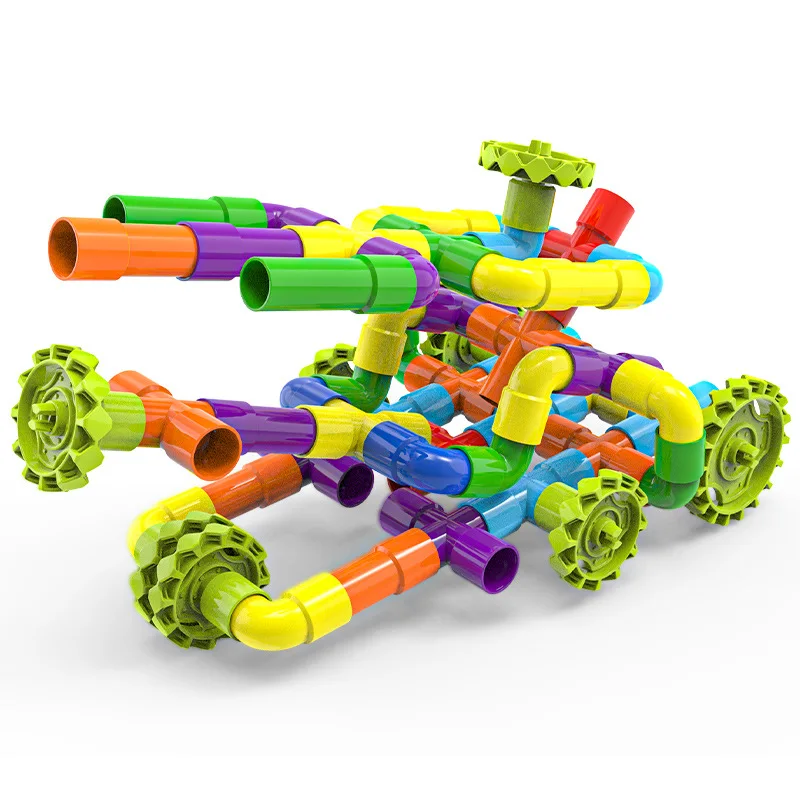 Pipe Building Toys Pipe Building Toys Early Learning Educational Tubular Pipes Kids Building Blocks STEM Toys for 3 Year Old + Boys and Girls
