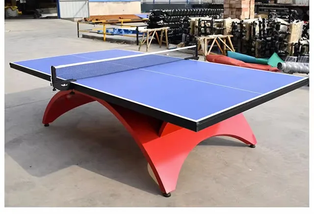 Manufacture Indoor Table Tennis Table 18mm PingPong Rainbow Legs Cheap Price