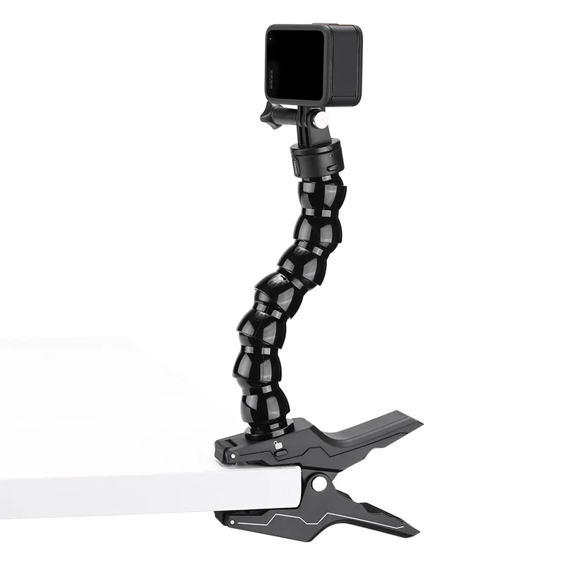 Ulanzi Go Quick Ii Action Camera Flessibile Super Clamp Arm Staffa Supporto Adattatore Di Montaggio Per Gopro Hero 12/11/10/9/8/7/6/5/4 Nero