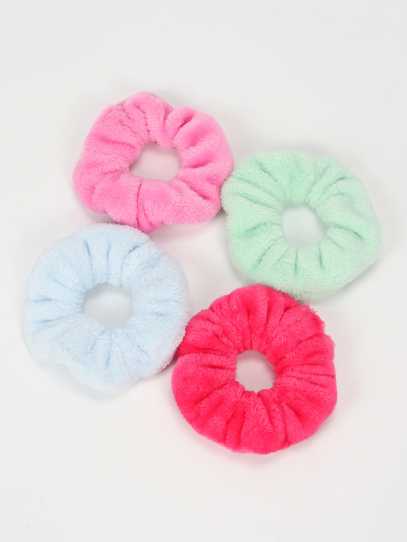 Flauschige Plüsch Haargummis Weiche Elastische Zopfgummis_voghion.com