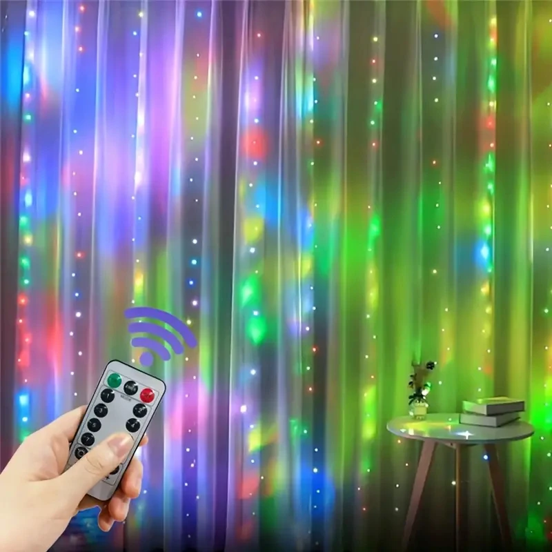 6M LED Garland Fairy Light 8 Mode USB Curtain Party Holiday Decoration