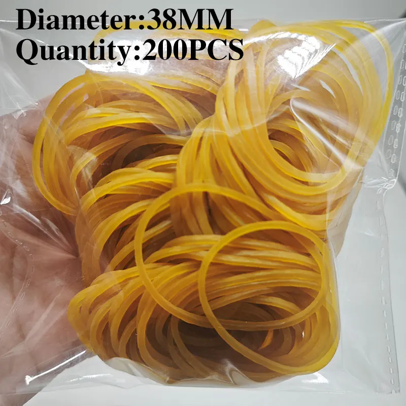 Versatile Multi-Size High Elasticity Rubber Bands - Pack of 100-500 for Office, School, Home, and DIY Projects