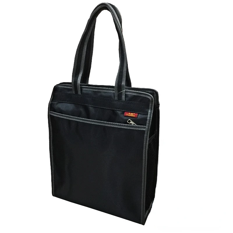 Canvas Books Storage Filling Bag Document Bag Folder Zipper A4 A4