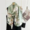 Christamas 100% Pure Silk Scarf Wraps for Women Printed Real Silk Scarf Beach Travel Silk Head Hijabs Ladies Wraps and Shawl