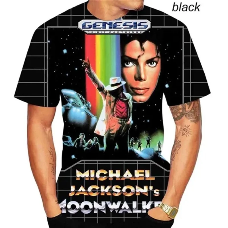New Fashion 3D Printed Michael Jackson Casual T-Shirt Women/men's Casual  Plus Size Top Tees - AliExpress
