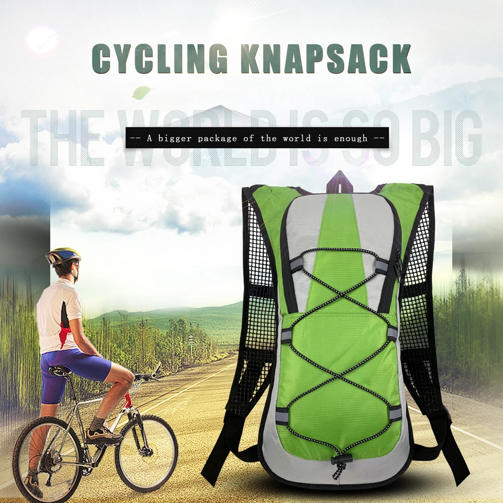 Outdoor Cycling Knapsack Reflective Running Cycling Hiking Hydration Backpack Pack Vest Bag for Water Bag Bicycle Accessories