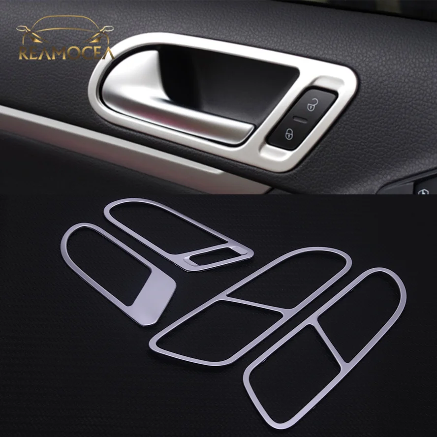 Reamocea Maniglia Per Porta Interna Ciotola Decorazione Adesivo Copertura Cornice Accessori Accessori Car Styling Per Volkswagen Vw Tiguan 2010-2017