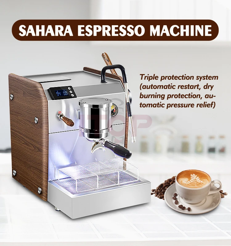 ITOP Sahara Espresso Machine Maker Professional 15Bar Coffee Machine Double PID Control Semi-automatic Automatic Pressure Relief