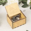 Wooden Hand Cranked Music Box, 18 Tone Music Box, Happy Birthday To You Theme, UV Painting, Birthday Gifts For Girlfriend 6