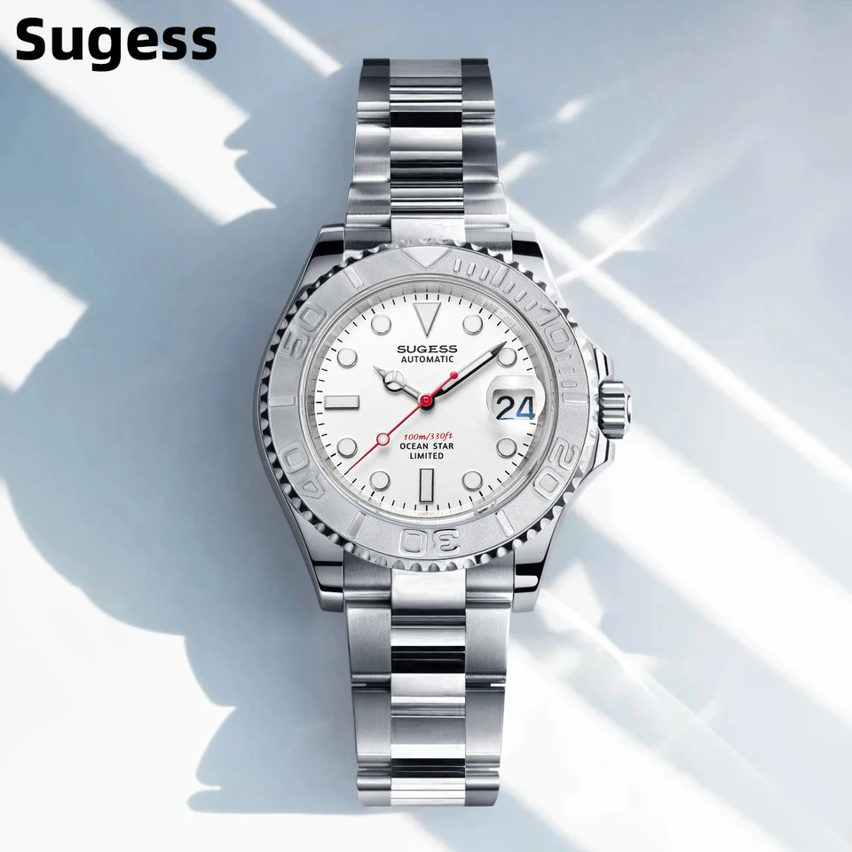 Sugess S463 GMT 自動巻き時計 Sugess GMT 腕時計 メンズ 自動巻き NH34 機械式腕時計 ドーム