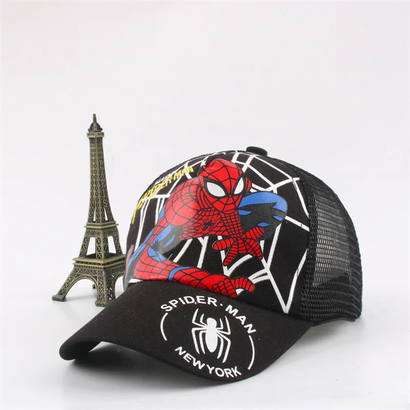 New Marvel Boys' Duck Tongue Hat Spider Man Cartoon Children's Baseball Hat Children's
