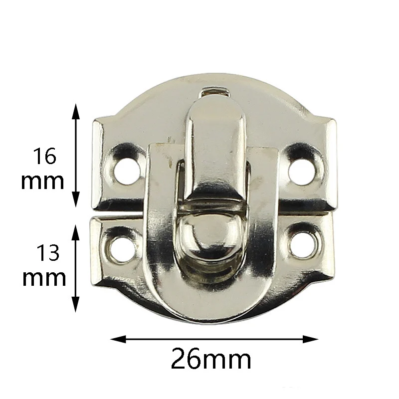 10Pcs Antique Hasps Iron Lock Catch Latches for Jewelry Box Buckle Suitcase Buckle Clip Clasp Wood Wine Box Latch