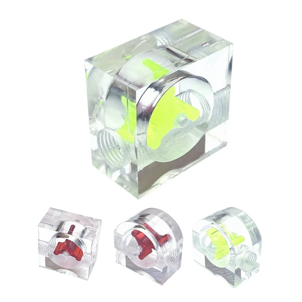 Water Cooled Flowing Meter Indicator G1/4 Threaded Indicator 2-way 3-way Acrylic Transparent Flowing Meter Tool Accessories flow meter water flow meter turbine flow meter digital turbine flow meter