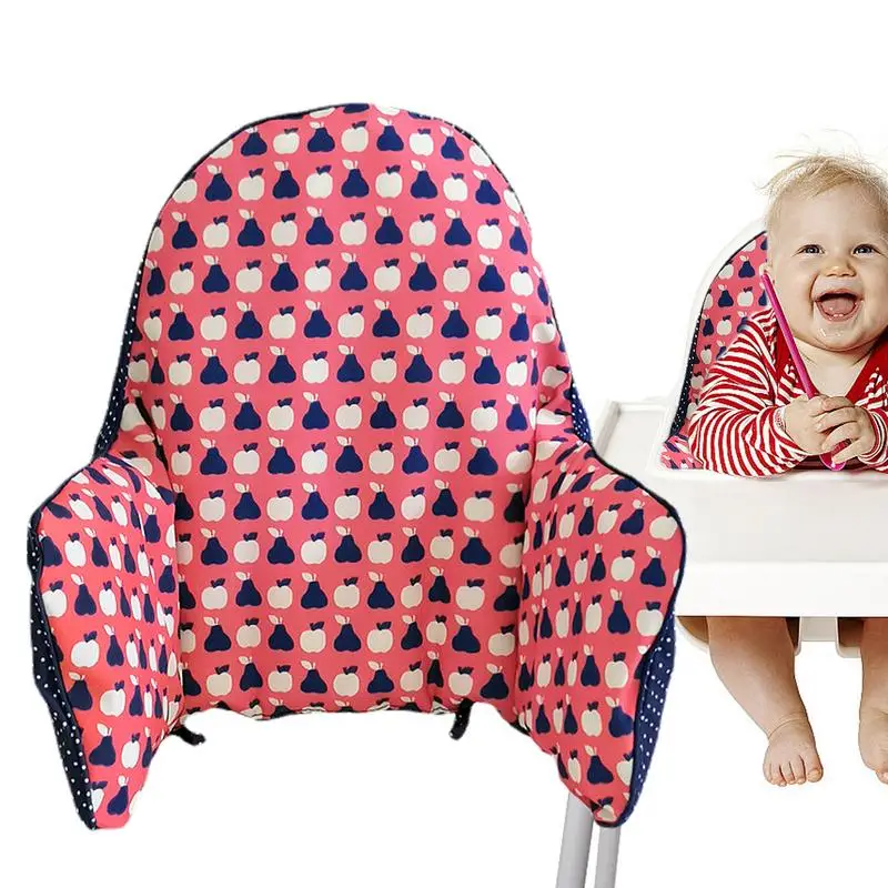 

High Chair Insert Oxford Cloth Cushion With Built-in Inflatable Lining Soft Comfortable Seat Mat With Replaceable Cover High