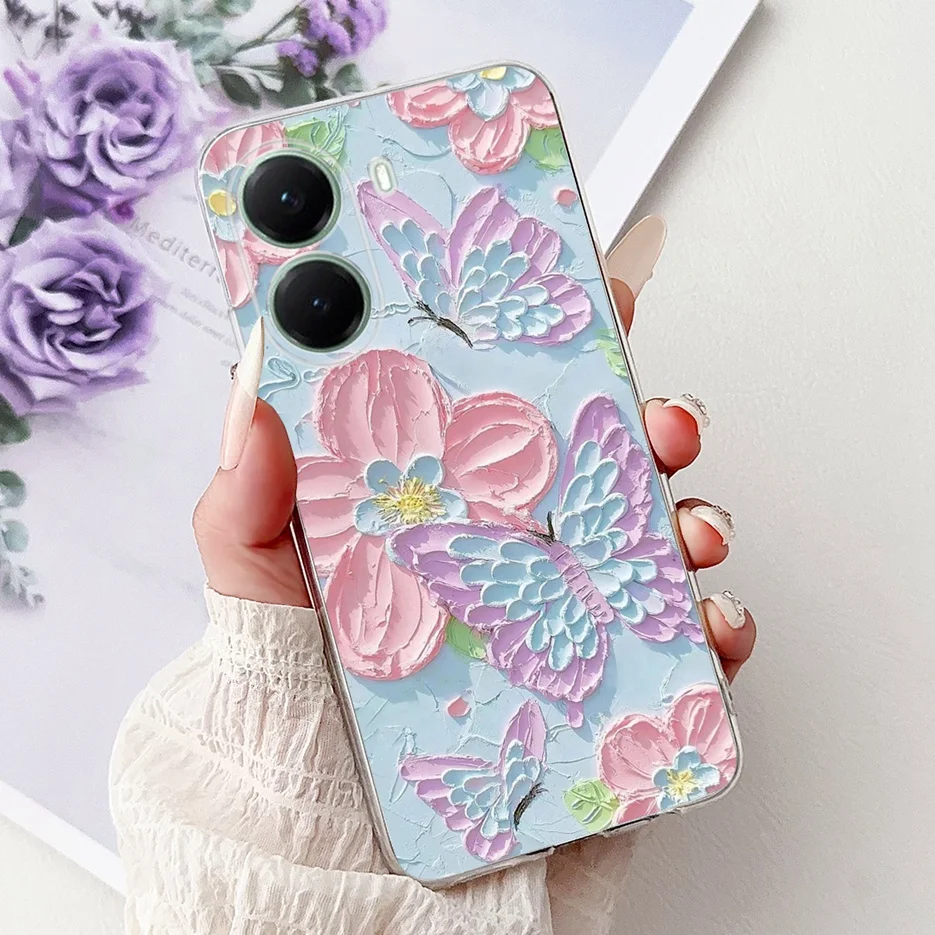 Stylish Painted Clear Silicone Soft TPU Phone Case Cover Shell Coque
