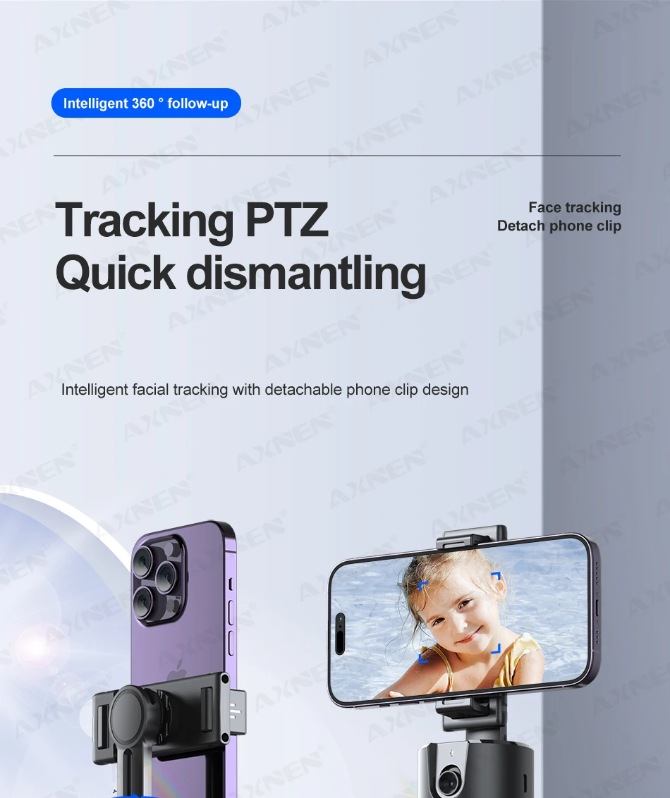 Axnen p02 360 graden smartphone gimbal met afstandsbediening_voghion.com