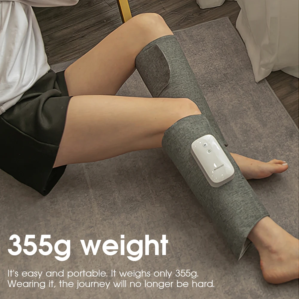 Massaggiatore elettrico a pressione d'aria per piedi, gambe, polpacci, per la circolazione, con riscaldamento, massaggio muscolare dei piedi, pressoterapia_voghion.com