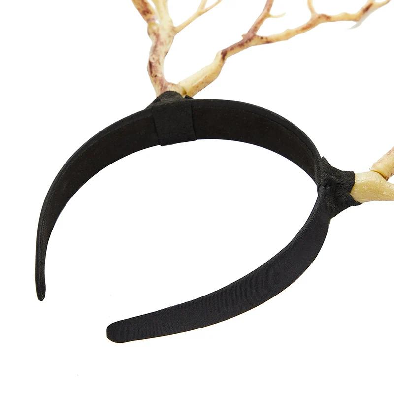 Long Antler Tree Branches Headband Props Horns Hair Accessory Christmas Party Cosplay Headpieces