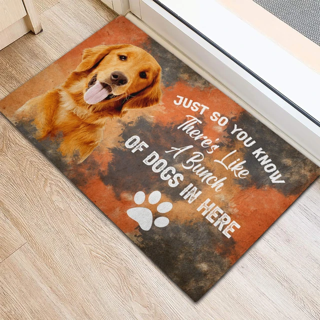 Golden Retriever Welcome Mat, Golden Retriever Doormat, Cute Dog Door Mat,  Animal Front Doormat, Dog Breed Outdoor Rug, Dog Lover Gift 