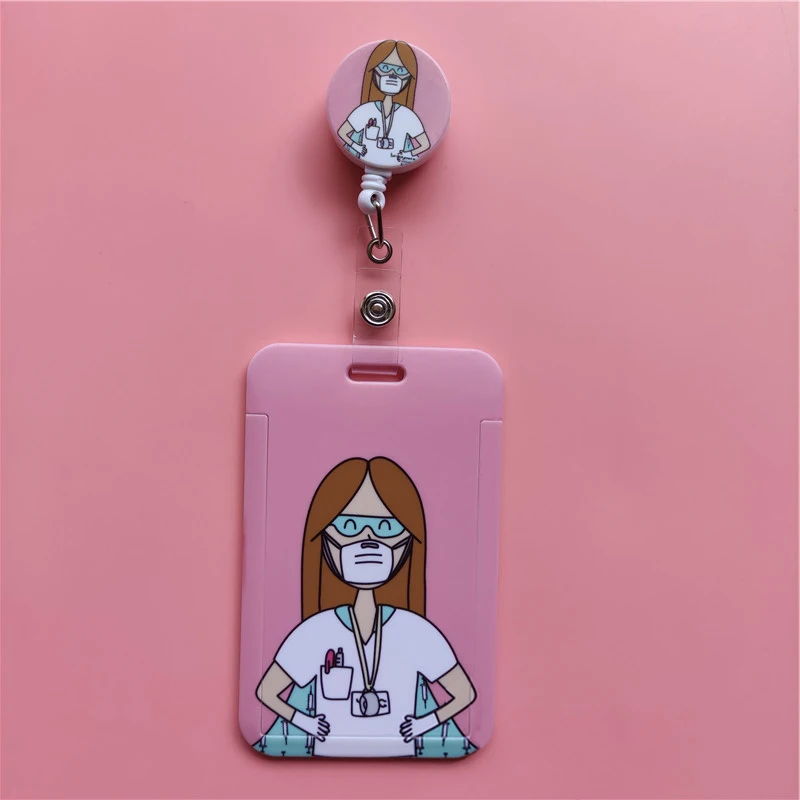 Arzt, Krankenschwester, einziehbarer Schnallen-Clip, Kartenhalter, horizontal, Business-Abzeichen, Rolle, Clip, Karteninhaber, Krankenhausarbeiter, zum Aufhängen, Ausweishalten – Detail 27