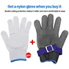 Stainless Steel Gloves Anti-cut Wear-resistant Slaughter Gardening Hand Protect Working Gloves Metal Mesh Butcher Kitchen Gloves 5