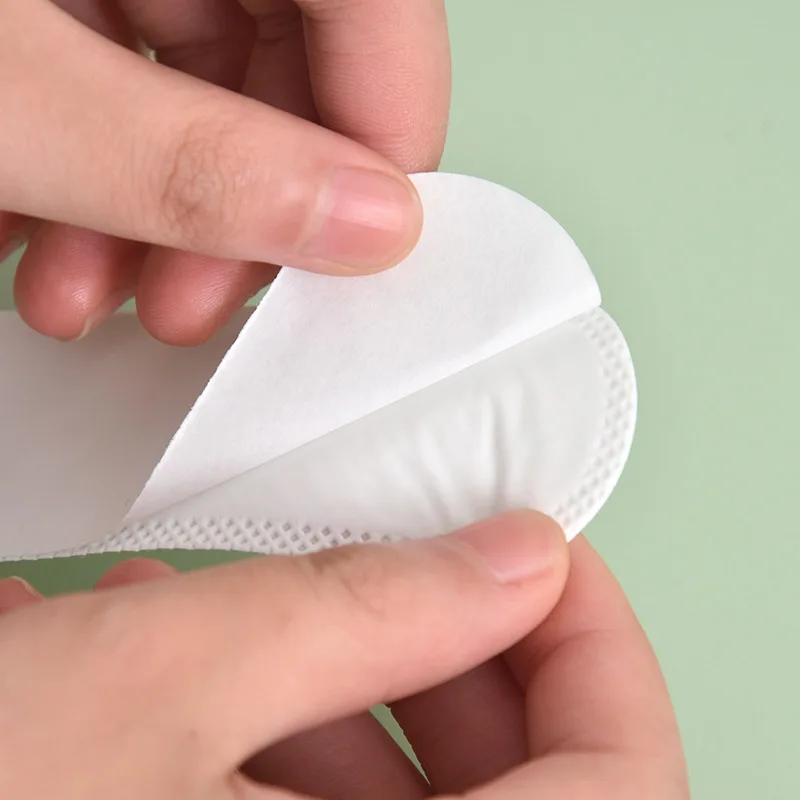 Sweat Absorbing Pad Collar Stickers Shirt Deodorant Pads Unisex Disposable Collar Anti-Dirt Perspiration Sweat Pads 10pcs/lot underarm sweat pads