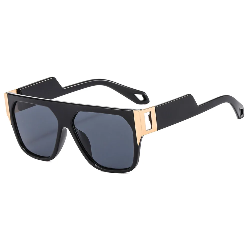 

2024 Men's and Women's Square Retro Sunglasses Fashion Women's Light Luxury Brand Designer Designed Polygonal Outdoor Goggles