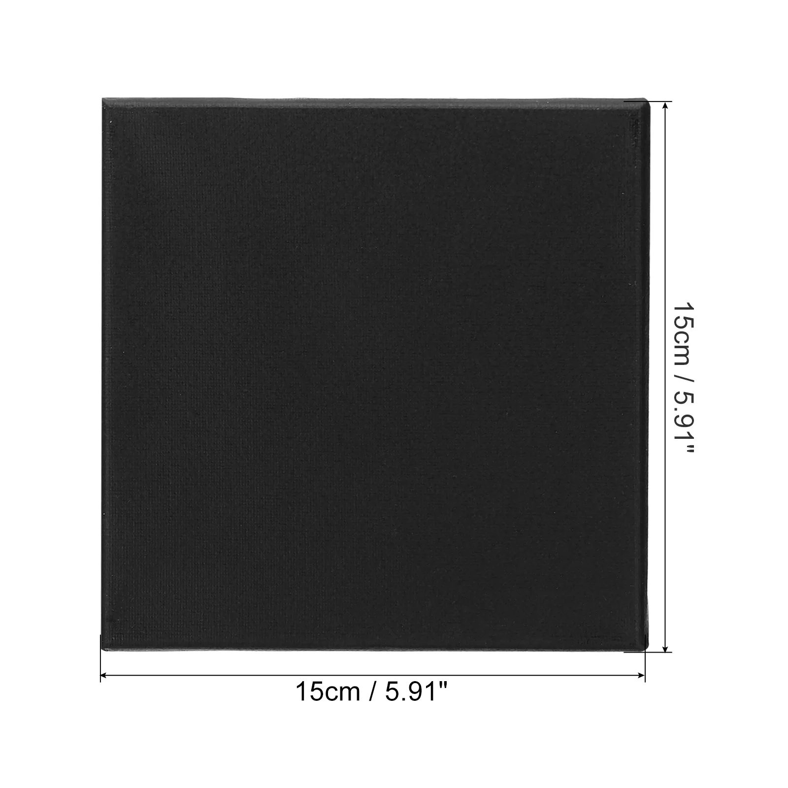 6Pcs 15x15x1.6cm Paint Canvas Board Square Wood Frame Stretched Blank Art Canvas Board Panel for Oil Painting Acrylic Watercolor