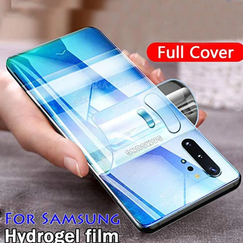 

2 шт., Гидрогелевая защитная пленка из ТПУ для Samsung S9 Plus S9 S8 S8 Plus S7 S7 Edge S6 Edge Plus