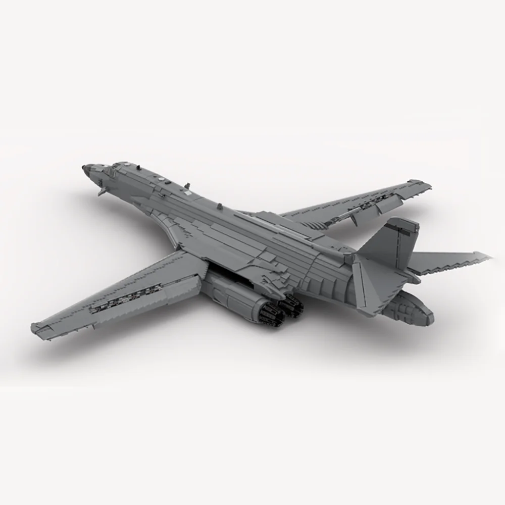 MOC 빌딩 블록 기술 록웰 B-1 랜서 전략 폭격기 모델, DIY 조립 벽돌 장난감, 어린이 크리스마스 선물, 8355 개