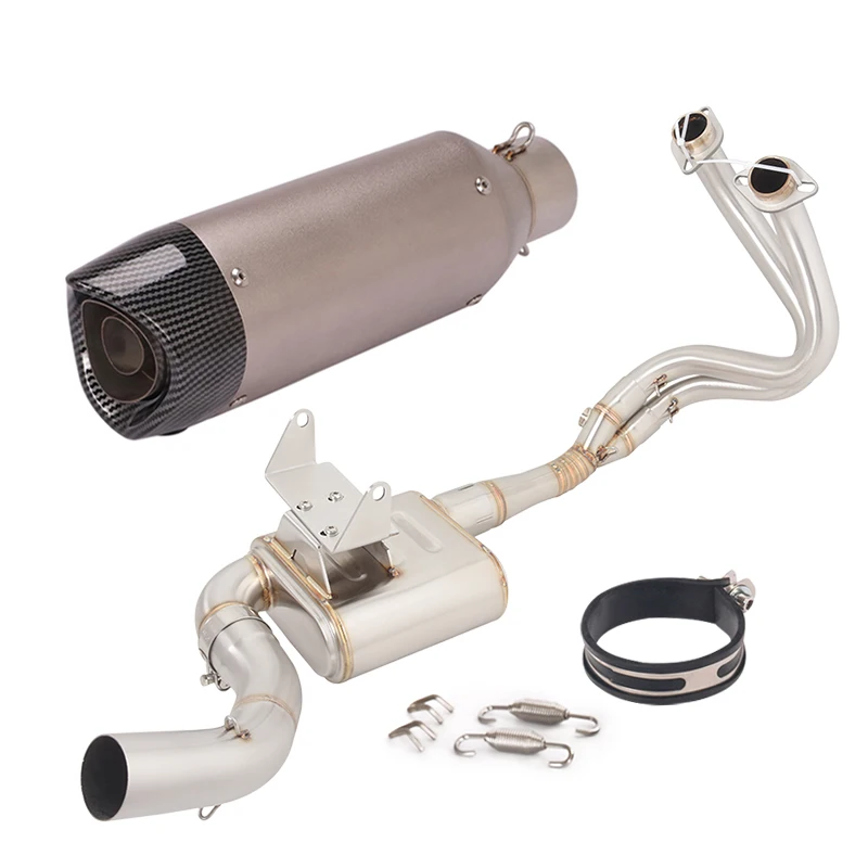

51mm For kawasaki ER6N ER6F 2012-2016 Motorcycle Exhaust Pipe Escape Muffler Header Pipe Stainless Steel Box Front Link Tube