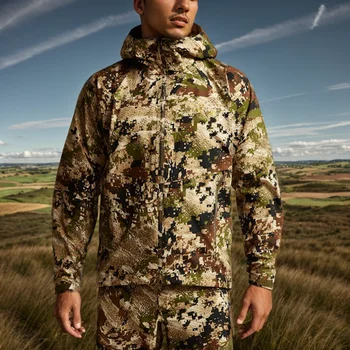 Ainfad Men's camouflage raincoat jacket - fishing hunting clothing 1