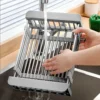 Stainless Steel Dish Drainer Kitchen Sink Rack Vegetable Rack Extendable Drying Storage Accessories Storage Kitchen Tools 2