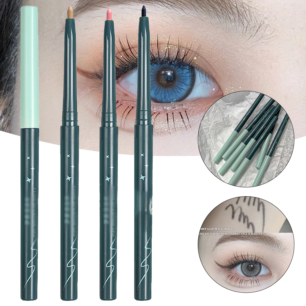

Portable Eyeliner Gel Pen Long-Lasting Waterproof Smudge-proof Eyeliner Lying Silkworm Pen Eye Cosmetic Makeup Tools for Girl