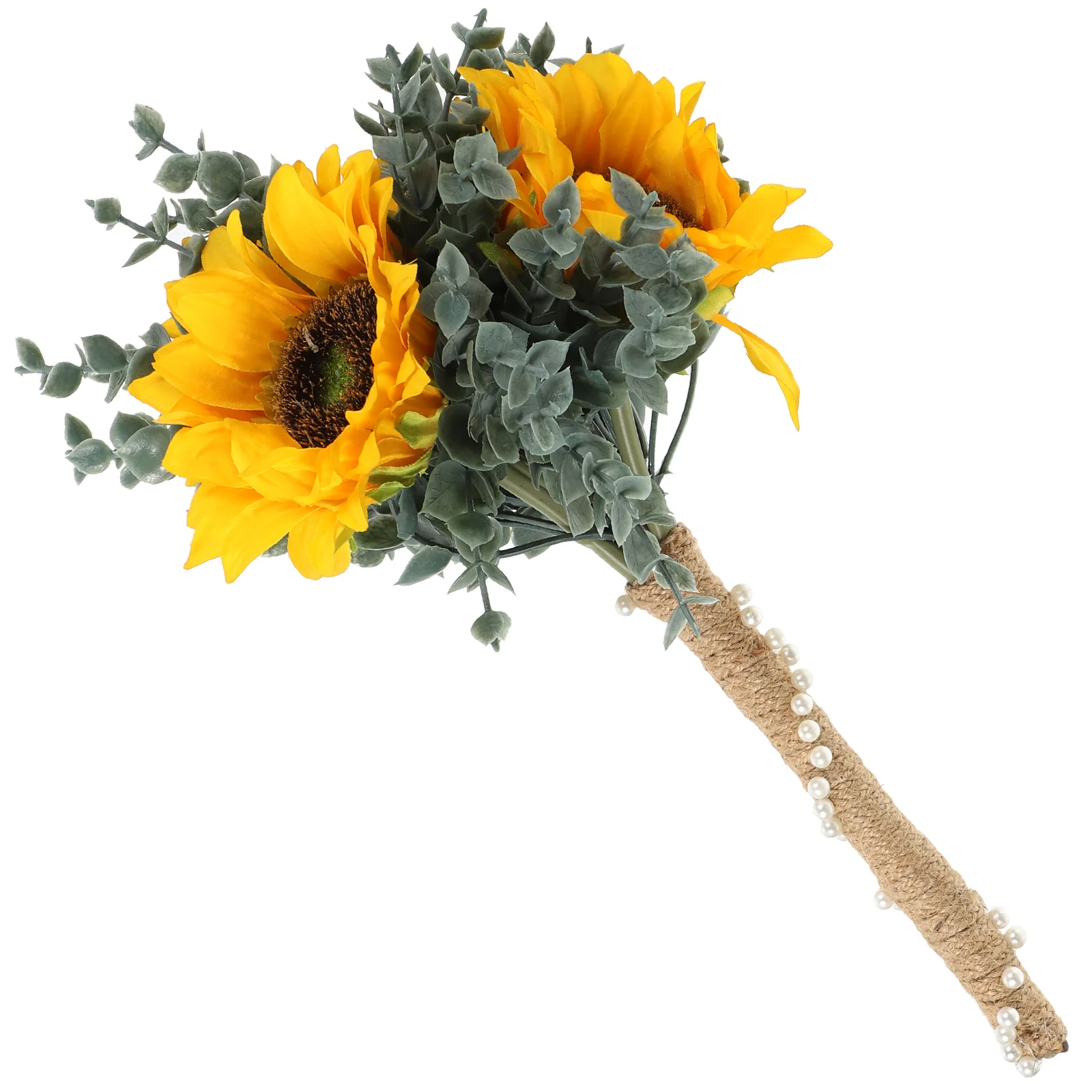 

Bridal Flower Bouquet Simulated Sunflower Wedding Decorations Bride Holding Flowers