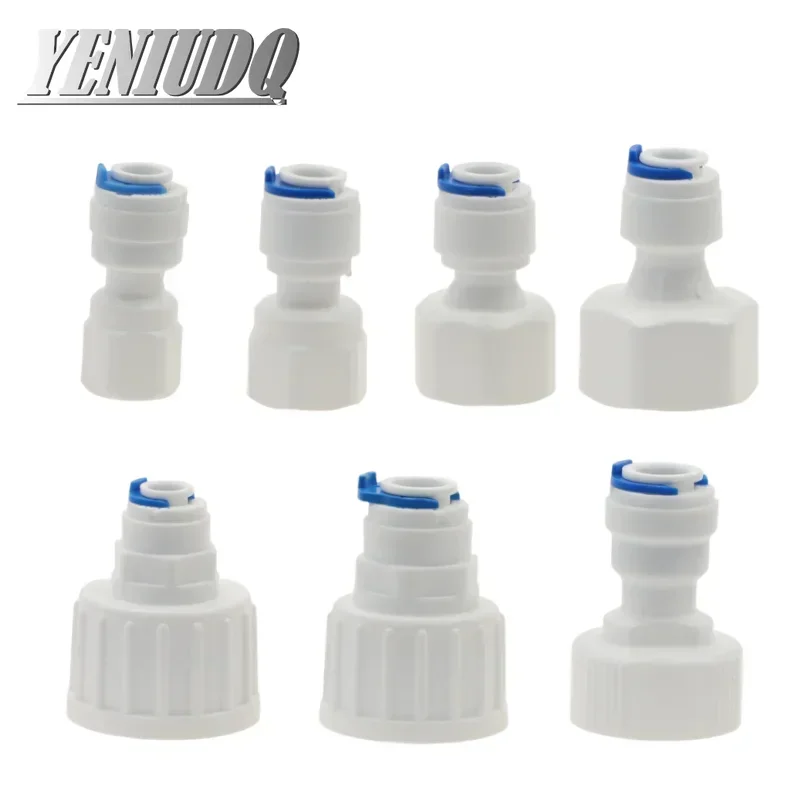 Pushfit To BSP Female Thread Pipe Quick Connector Fitting for 1/4" 3/8" OD Tube Aquarium Reverse Osmosis RO Water Dispenser