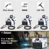 145Amp MIG Welder,110V Flux Core Welder Flux MIG/Lift TIG/Stick 3 in 1 Large LED Digital Display Welding Machine 5