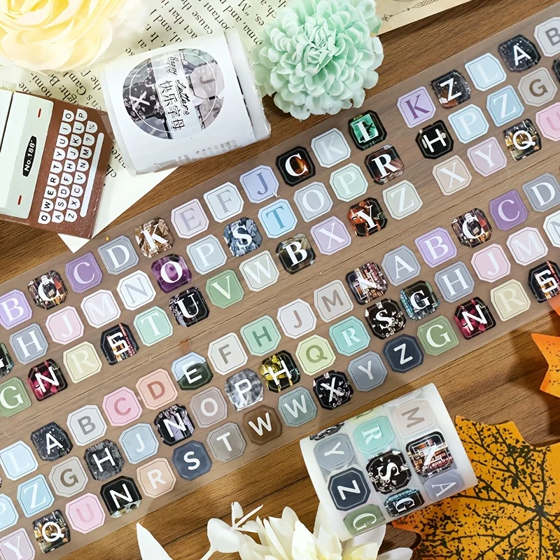 2.2m/롤 무광 프리컷 라이프 라벨 PET 와시 테이프 다이어리 스크랩북킹 저널 문구용 동기 부여 스티커