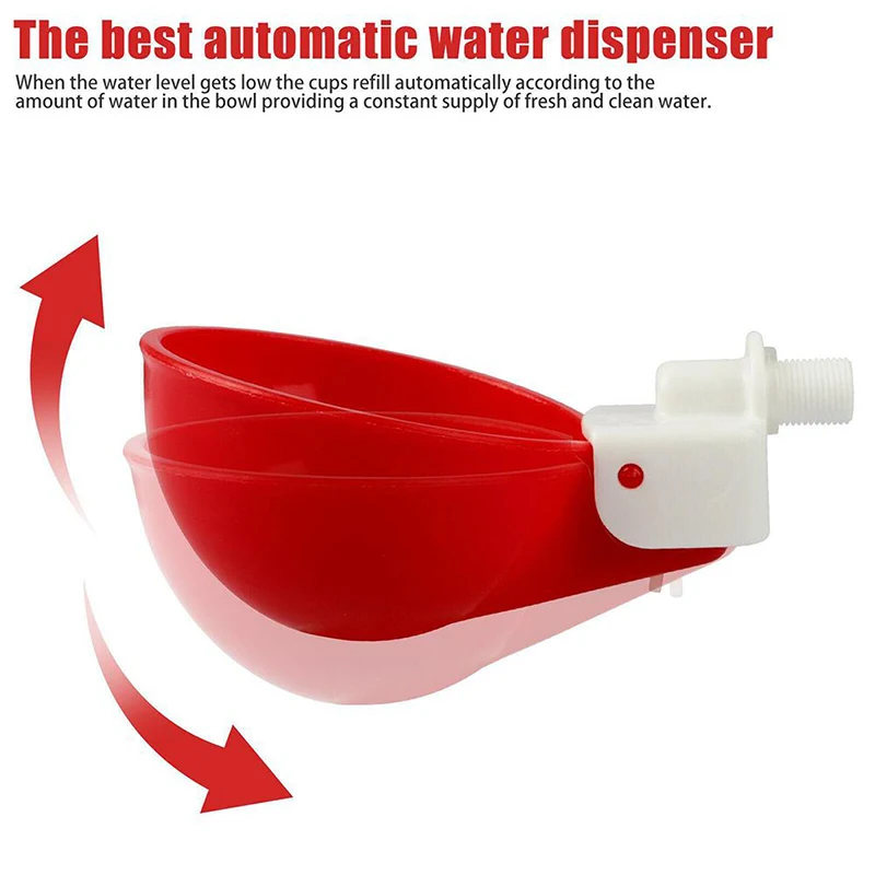 5 Pcs Chicken Drinker Automatic Poultry Drinker Bowls For Birds Poultry poultry drinking cups poultry water dispenser animal drinking bowl poultry waterer