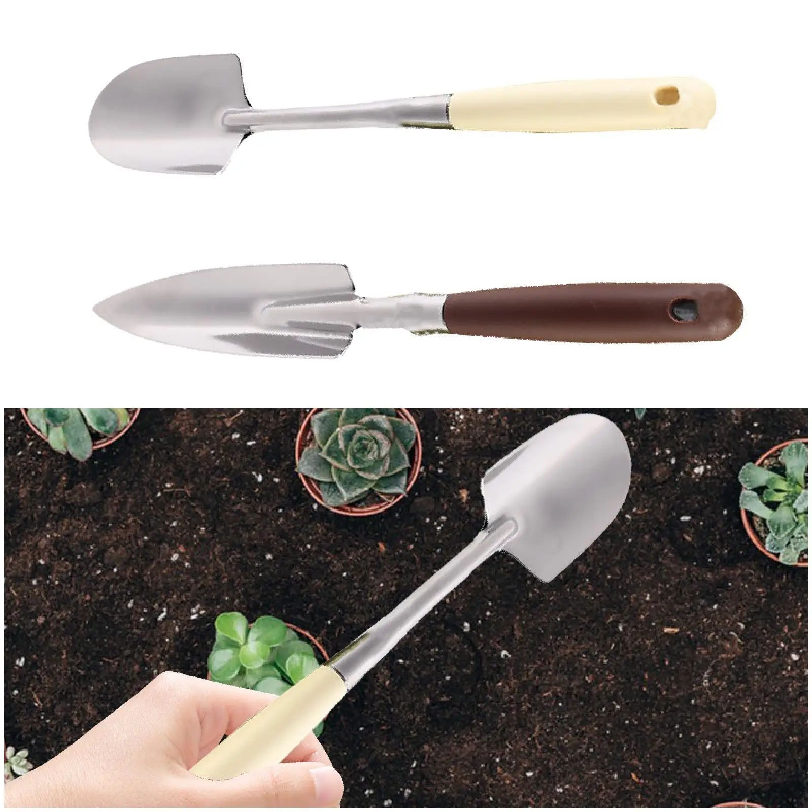 Small Garden Trowel Gardening Shovel Stainless Steel Garden Spade for Lawn and Yard Tools Gardening Work Digging Planting Small Garden Trowel Gardening Shovel Stainless Steel Garden Spade for Lawn and Yard Tools Gardening Work Digging Planting